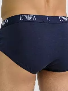 Набор хлопковых брифов (белый, черный, синий) (3шт) Emporio Armani RT111734_CC715 56110